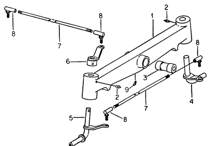 Part Location Diagram of 911-3063 Cub Cadet Axle Bushing Pivot